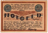 Banknoten Deutsches Notgeld und KGL Hörde
50 Pf. F. Cuppring, 1.10. 1921. Scherzschein.
II