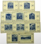 Banknoten Deutsches Notgeld und KGL Kraiburg am Inn
10 X 75 Pf. ohne Kn. Ohne Ausgabedatum, gültig bis 1.5.1922
I - II