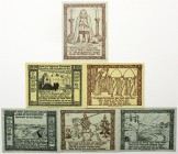 Banknoten Deutsches Notgeld und KGL Malberg bei Kyllburg
Eifeler Volksbühne: 6 X 1 Mark 1922. Komma gebogen. Komplette Serie.
I-