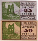 Banknoten Deutsches Notgeld und KGL Traben-Trarbach
Buchhandlung G. Balmer, 15.7. 1921. 2 Scheine: 25 Pf., 50 Pf.
I-II