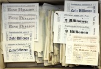 Banknoten Lots Deutschland
Ca. 1900 Inflationsscheine aus der Pfalz. Viele Varianten und Firmenscheine. Bitte besichtigen.
unterschiedlich erhalten
