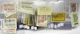 Banknoten Lots Deutschland
Ca. 160 Wertbeständige Notgeldscheine. Viele seltene Scheine aus Forst, Frankfurt a. Main, Freiburg, etc. Bitte besichtige...