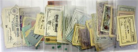 Banknoten Lots Deutschland
95 Not- und Inflationsscheine aus Westpreussen. Dabei auch seltene 1914er Ausgaben, Deutsch-Eylau, Marienwerda, Schwetz, e...