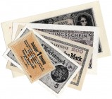 Banknoten Lots Deutschland
5 bessere Scheine ab 1923. 1 Pfennig Danzig 22.10.1923 (I-II), Reichsbanknote 200 Mrd. 15.10.1923 (II), Bes. Gebiete Polen...