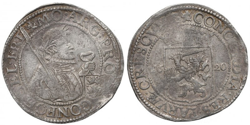 Netherlands, Friesland, rijksdaalder 1620 Bardzo ładny egzemplarz. Typowe dla te...