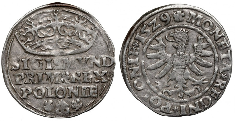 Sigismund I the Old, Groschen 1529, Cracow Ładny, czytelny egzemplarz.&nbsp; Awe...