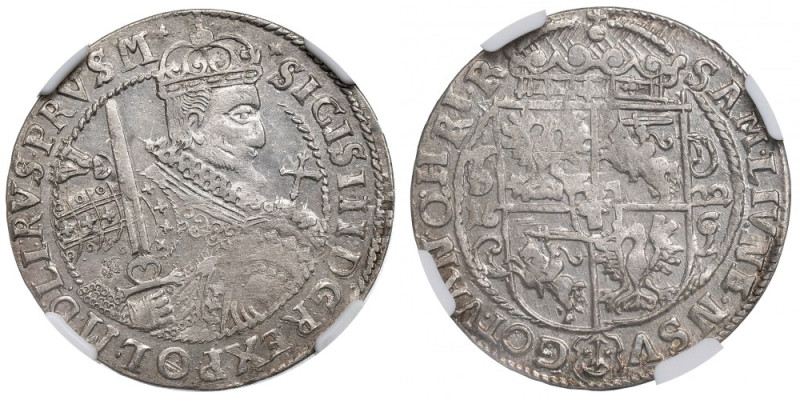 Sigismund III Vasa, Ort 1622, Bromberg - NGC UNC Details Piękny, menniczy egzemp...