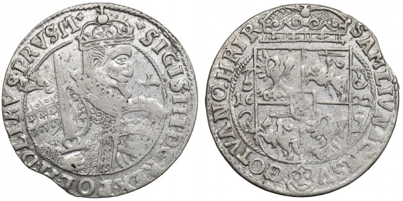 Sigismund III Vasa, Ort 1622, Bromberg Pięknie zachowany egzemplarz. Odmiana z k...