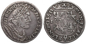 John II Casimir, 18 groschen 1651, Fraustadt