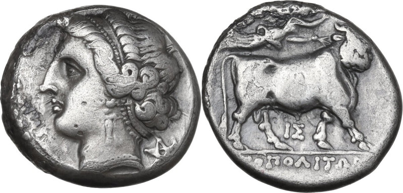 Greek Italy. Central and Southern Campania, Neapolis. AR Didrachm, 275-250 BC. O...