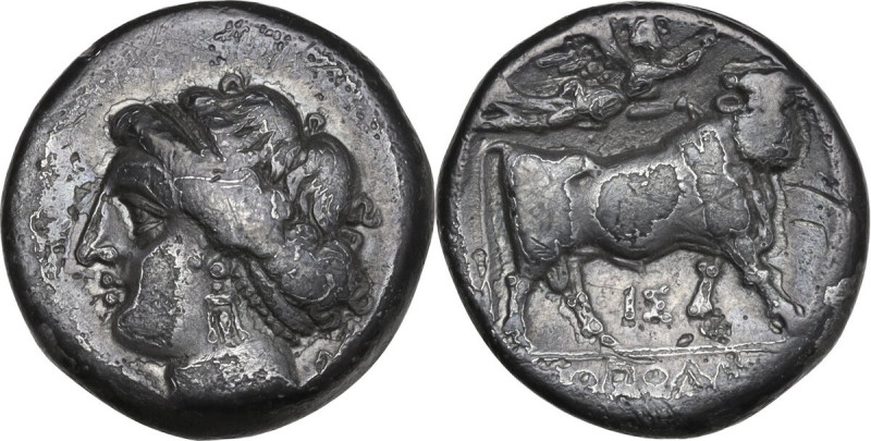 Greek Italy. Central and Southern Campania, Neapolis. AR Didrachm, 275-250 BC. O...