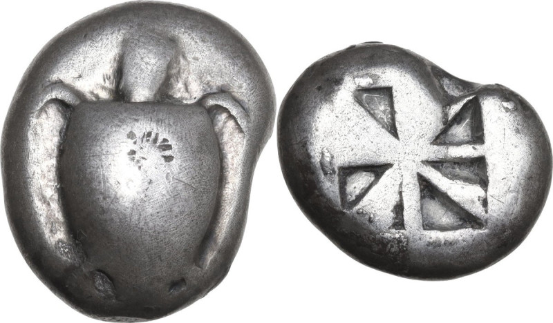 Continental Greece. Islands off Attica, Aegina. AR Stater, 525-475 BC. Obv. Turt...