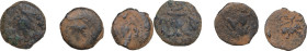 Greek Asia. Judaea. First Jewish War (66-70 AD). Lot of 3 (three) prutah. AE. F/VF.