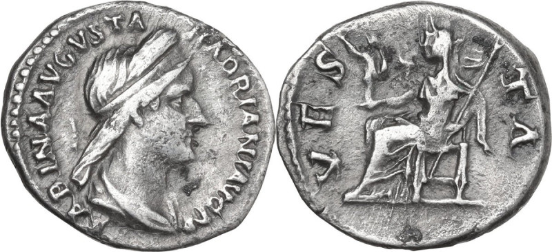 Sabina, wife of Hadrian (died 137 AD). AR Denarius, Rome mint, 133-135. Obv. SAB...