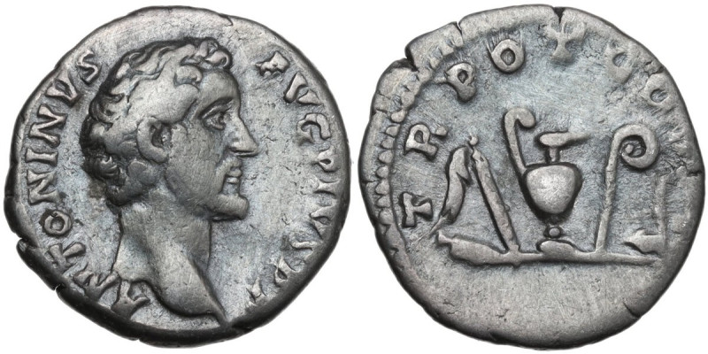 Antoninus Pius (138-161). AR Denarius, Rome mint, 139 AD. Obv. ANTONINVS AVG PIV...