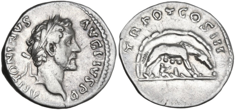 Antoninus Pius (138-161). AR Denarius, Rome mint, 140-143. Obv. ANTONINVS AVG PI...