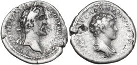 Antoninus Pius (138-161). AR Denarius, Rome mint, 140 AD. Obv. ANTONINVS AVG PIVS P P TR P COS III. Head of Antoninus Pius, laureate, right. Rev. AVRE...