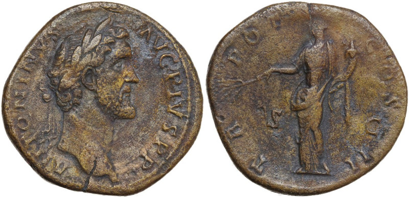 Antoninus Pius (138-161). AE Sestertius, Rome mint, 139 AD. Obv. ANTONINVS AVG P...