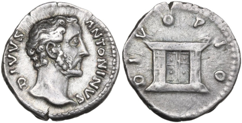 Divus Antoninus Pius (after 161 AD). AR Denarius, Rome mint, struck under Marcus...