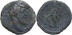 Didius Julianus (193 AD). AE Sestertius, Rome mint, 193 AD. Obv. IMP CAES M DID SEVER IVLIAN AVG. Head of Didius Julianus, laureate, right. Rev. P M T...
