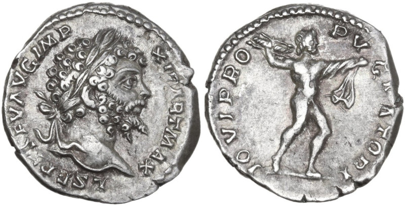 Septimius Severus (193-211). AR Denarius, Rome mint, 197-200. Obv. L SEPT SEV AV...