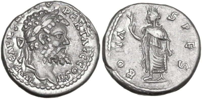 Septimius Severus (193-211). AR Denarius, Emisa mint, 194-195. Obv. IMP CAE L SE...