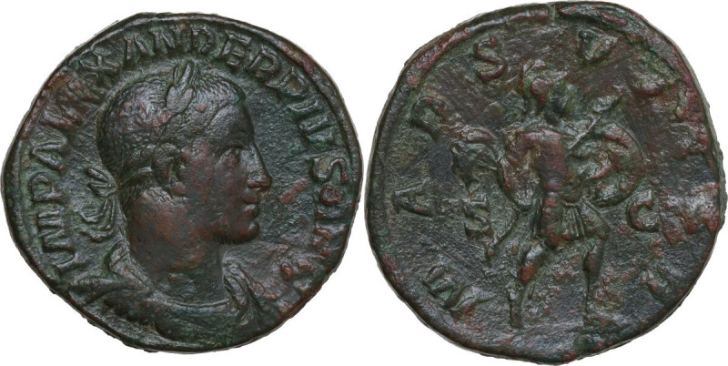 Severus Alexander (222-235). AE Sestertius, Rome mint, 231-235. Obv. IMP ALEXAND...