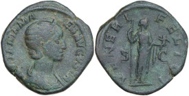 Julia Mamaea, mother of Severus Alexander (died 235 AD). AE Sestertius. Struck under Severus Alexander. Obv. IVLIA MAMAEA AVGVSTA. Diademed and draped...