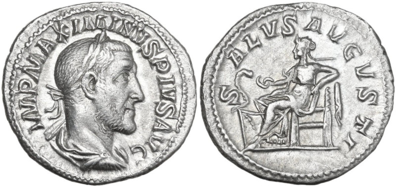 Maximinus I (235-238). AR Denarius, Rome mint, 235-236. Obv. IMP MAXIMINVS PIVS ...