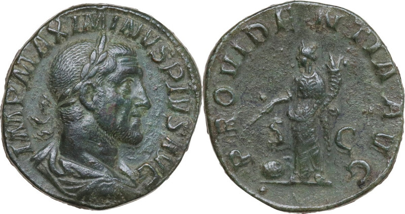 Maximinus I (235-238). AE Sestertius, Rome mint, 235-236. Obv. IMP MAXIMINVS PIV...