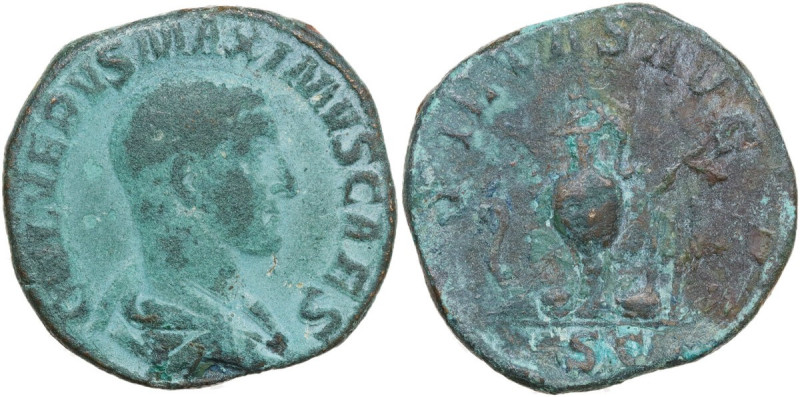 Maximus (235-238). AE Sestertius, Rome mint, 235-236. Obv. C IVL VERVS MAXIMVS C...