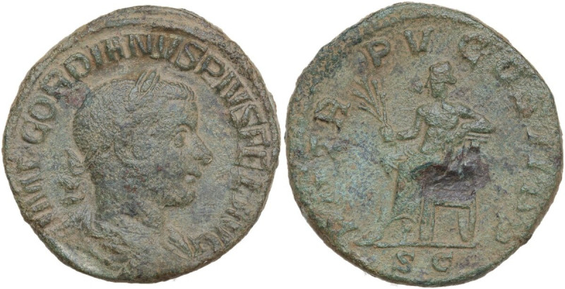 Gordian III (238-244). AE Sestertius, 241-243 AD. Obv. IMP GORDIANVS PIVS FEL AV...