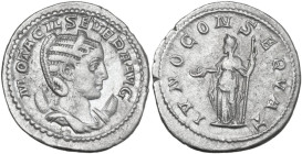 Otacilia Severa, wife of Philip I (244-249). AR Antoninianus, Rome mint, 246-248. Obv. M OTACIL SEVERA AVG. Bust of Otacilia Severa, diademed, draped,...