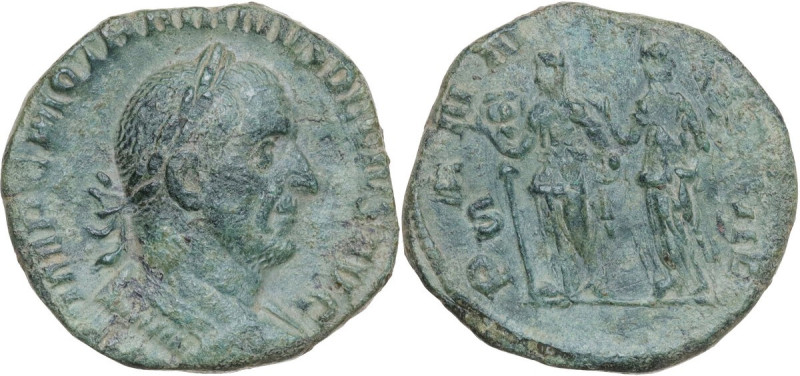 Trajan Decius (249-251). AE Sestertius, Rome mint, 249-251. Obv. IMP C M Q TRAIA...