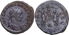 Carus (282-283). BI Antoninianus, Antioch mint, 282-283. Obv. IMP C M AVR CARVS P F AVG. Bust of Carus, radiate, draped, right or bust of Carus, radia...