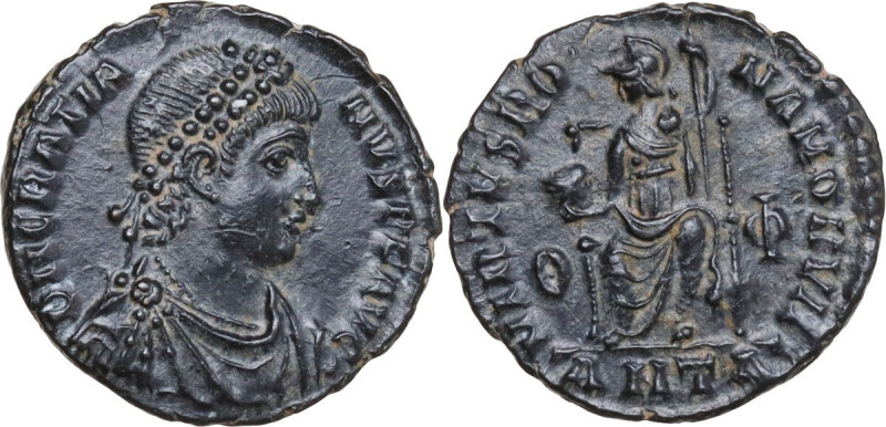 Gratian (367-383). AE 18 mm, Antioch mint, 378-383. Obv. D N GRATI-ANVS P F AVG....