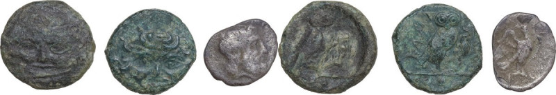 Greek Italy and Sicily. Greek Sicily. Multiple lot of three (3) unclassified AE ...