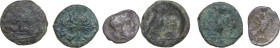 Greek Italy and Sicily. Greek Sicily. Multiple lot of three (3) unclassified AE and AR coins from Greek Sicily.
