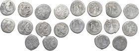 Roman Republic. Multiple lot of ten (10) unclassified silver Victoriati.