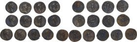 Roman Empire. Multiple lot of thirteen (13) unclassified Roman imperial sestertii.