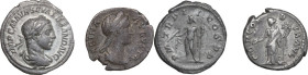 Roman Empire. Multiple lot of two (2) AR unclassified Denarii; Sabina and Severus Alexander. AR.