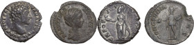 Roman Empire. Multiple lot of two (2) AR unclassified Denarii; Marcus Aurelius and Plautilla. AR.