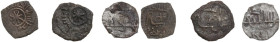Middle Ages. Lot of three (3) unclassified BI denominations. BI. About VF:Good F.