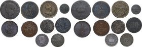 World Coins. Lot of ten (10) coins to be sorted. AR, CU.