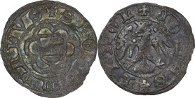 Austria. Sigismund (1439-1490). BI Vierer, Hall mint. BI. 0.36 g. 15.00 mm. VF.