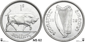 Ireland. Irish Free State (1922-1937). AR Shilling 1928. KM 6. AR. 5.67 g. 24.00 mm. Encapsulated by Classical Coin Grading MS 62.