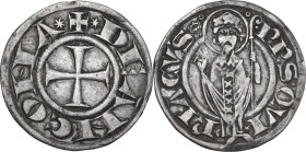 Italy. Autonome (1250-1385). AR Grosso agontano, Ancona mint. CNI 1/28; MIR (Emilia) 1353. AR. 2.36 g. 21.00 mm. Good VF.