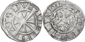 Italy. Mainardo II (1258-1295). AR Grosso Tirolino, Meran mint. CNI 1/112; MIR (Triv., Istria, Dalm. ed Alb.) 175. AR. 1.58 g. 21.00 mm. XF.