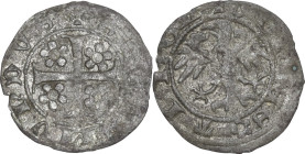 Italy. Sigmund (1446-1490). BI Quattrino, Meran mint. CNI 20/21; MIR (Triv., Istria, Dalm. ed Alb.) 50. BI. 0.40 g. 14.00 mm. RRR. Very rare. VF.