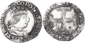 Italy. Ferdinando I d'Aragona (1458-1494). AR Coronato, Kingdom of Sicily, Naples mint. MIR (Napoli) 68/16. AR. 3.82 g. 26.00 mm. Good VF.